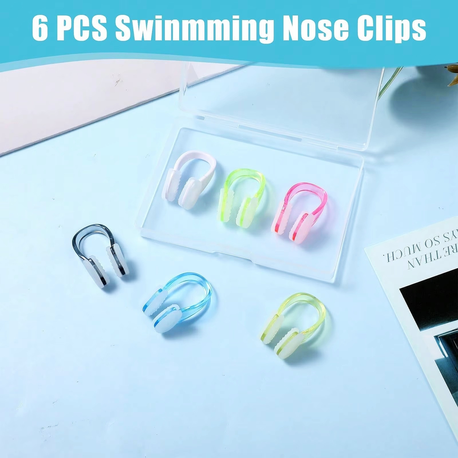Aquatic Sports Swimming - Clips de nez en silicone imperméables